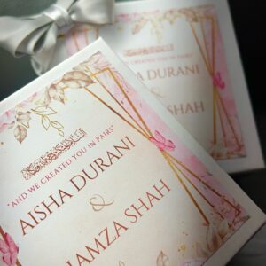 Square Pink Gold - Nikkah Box