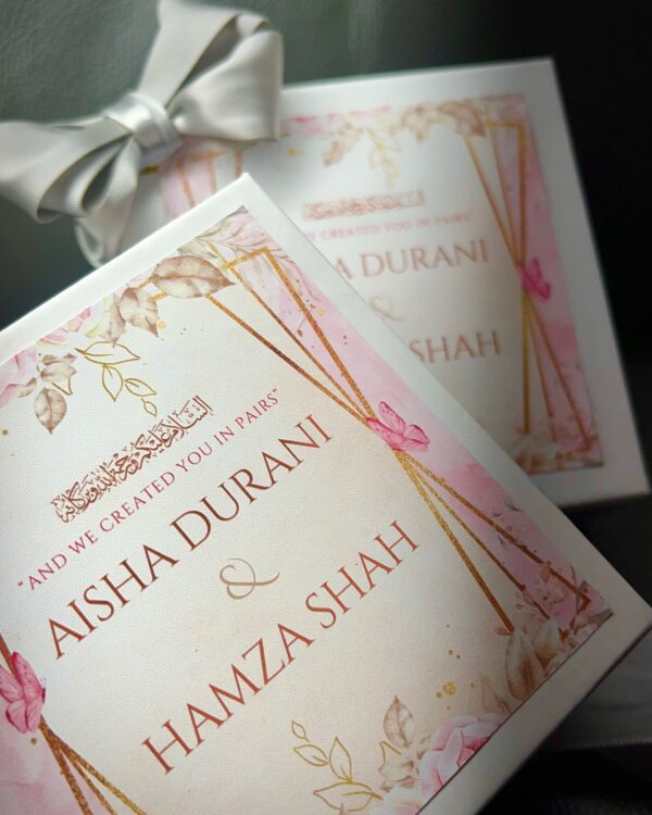 Square Pink Gold - Nikkah Box