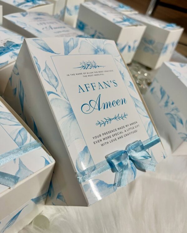 Rectangle Blue Serenity - Ameen Customized Gift Box